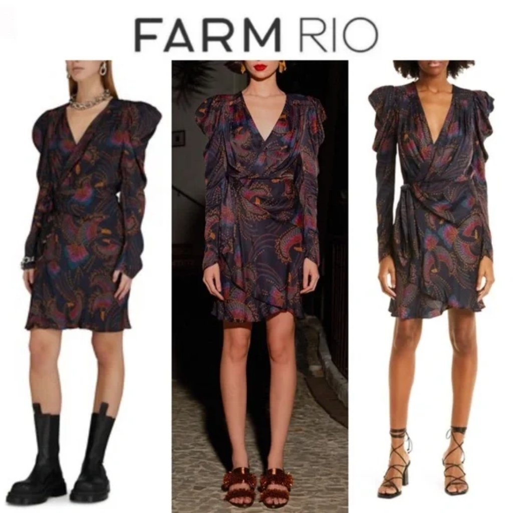 Farm Rio Toucans Mini Dress Sz S